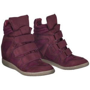 Target Xhilaration Wedge Sneaker burgundy